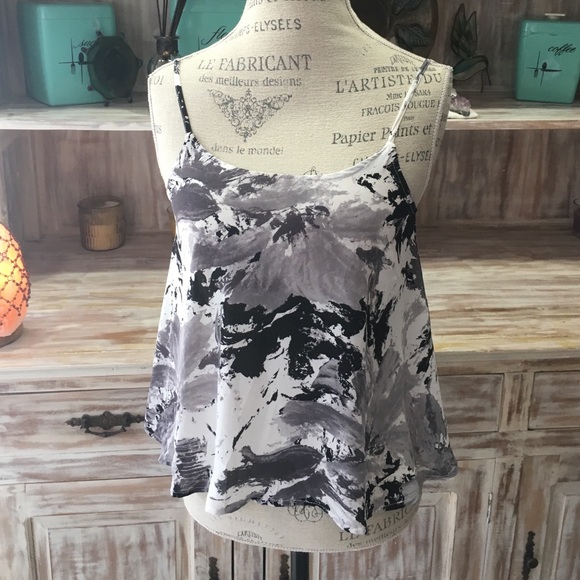 NWOT "Watercolor" chiffon top - Picture 1 of 3