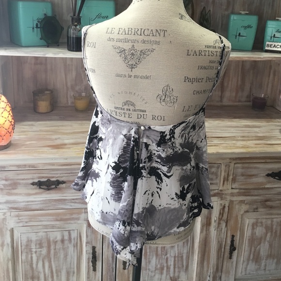 NWOT "Watercolor" chiffon top - Picture 2 of 3