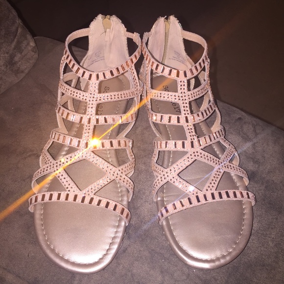Rose gold sandals