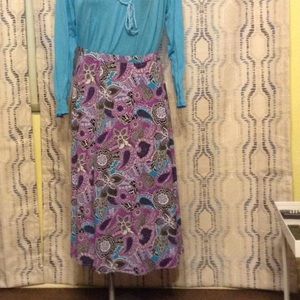 Beautiful purple paisley skirt