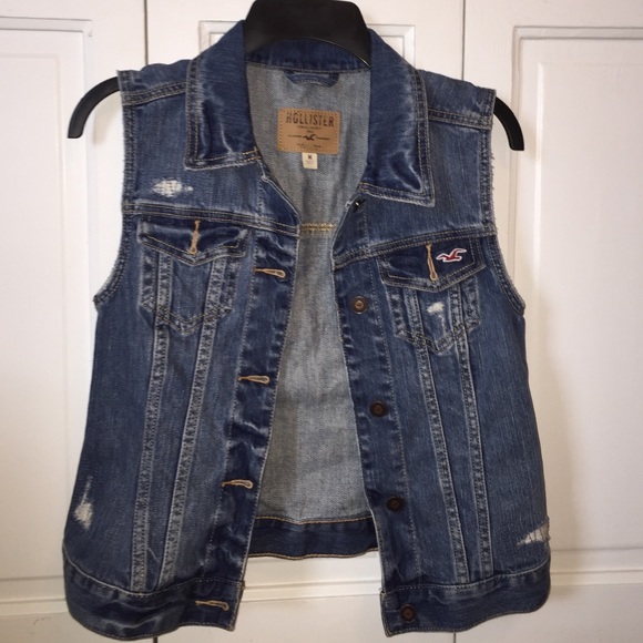 Hollister jean vest