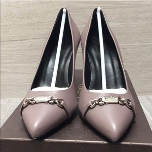 Gucci leather Nappa Moorea New Mauve heels, 36.5