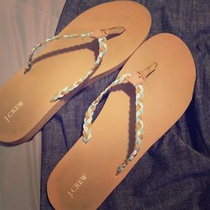 JCrew Grosgrain Ribbon Flip Flips