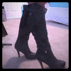 Black stiletto boots