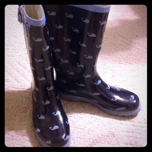 Whale rain boots