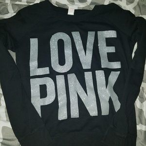 Victoria secret pink xsmall sparkle sweat shirt