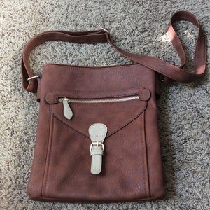 Brown crossbody purse