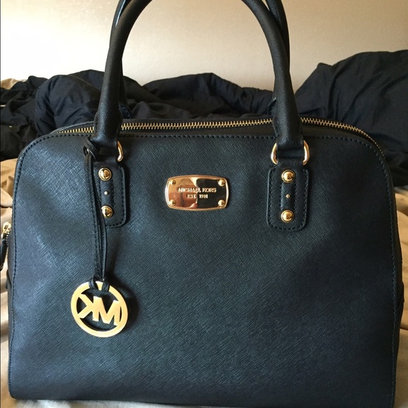 Authentic Michael Kors black satchel/purse