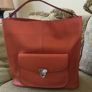Orange leather Banana Republic Purse