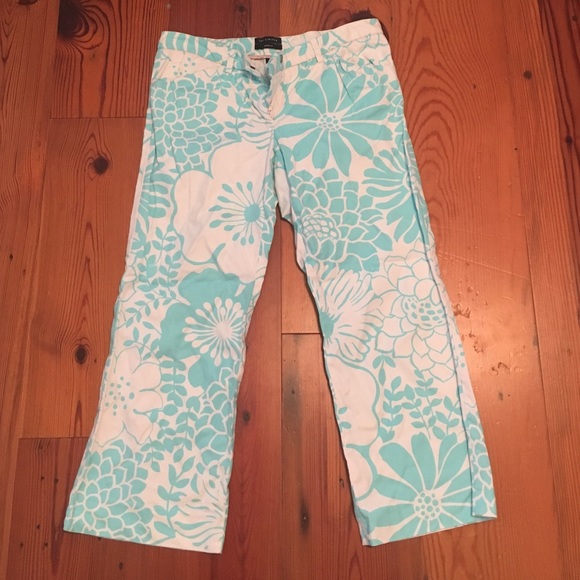 The Limited crew fit capris size 4, floral print