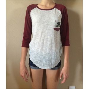 Perfect condition California bear baseball tee