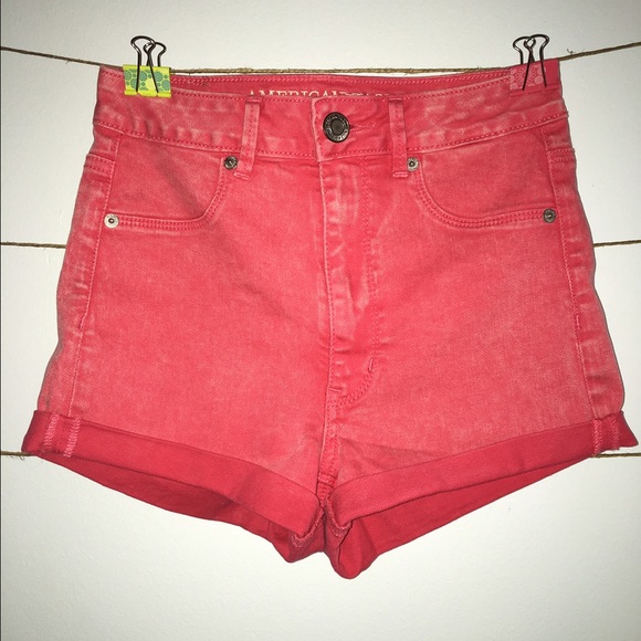 Pink Jean Shorts