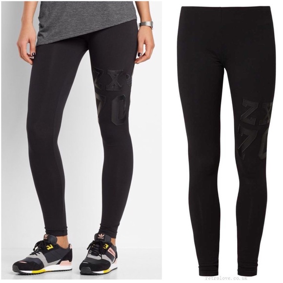 adidas Pants - Adidas Originals Numbers Leggings Women's Black