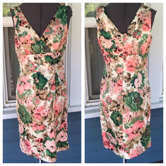 Donna Ricco Dresses & Skirts - DONNA RICCO NY Pink Floral Dress