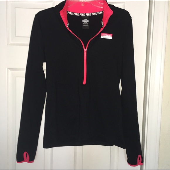 PINK Victoria's Secret Sweaters - VS Pink half zip