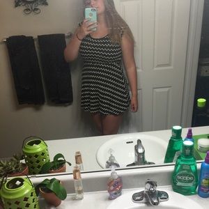 Black and white dress