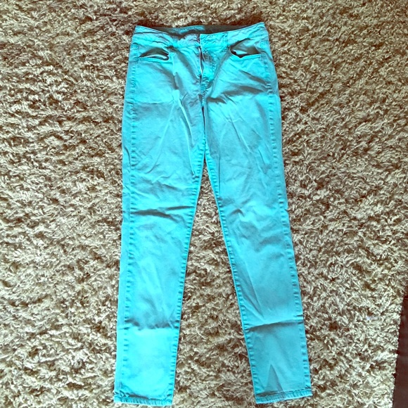Green American eagle high waisted jeggings