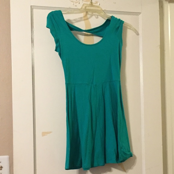 Turquoise American Eagle skater dress