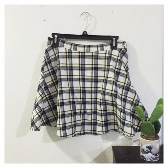 American Apparel Plaid Circle Skirt