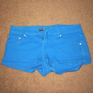 Blue jean shorts