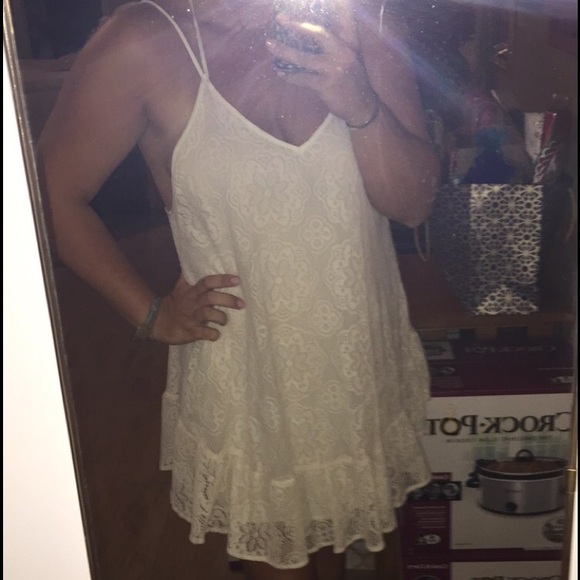 •White Lace Dress•