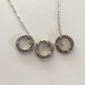 Brighton "Dream, Live, Freedom" Necklace