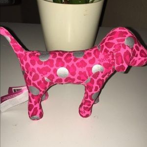 Small pink Leopard print with silver spots dog