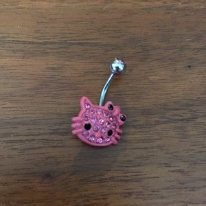 Hello kitty belly button ring