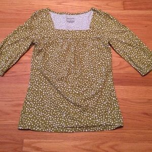 Merona, 1/4 sleeve, polka dot blouse