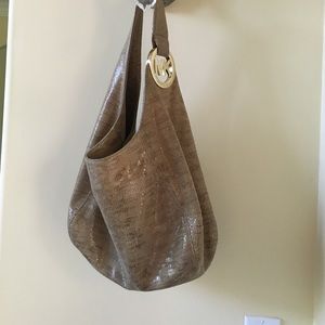 Michael Kors hobo snakeskin.