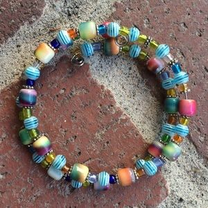 Colorful beaded bracelet