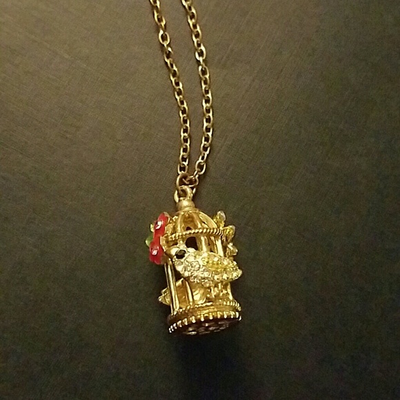 Bird cage necklace