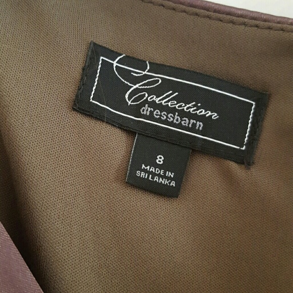 Taupe Dressbarn Collection Sheath Dress Size 8 - Picture 4 of 4