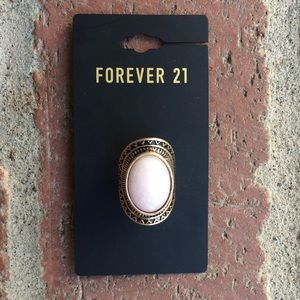 Forever 21 gold & pink ring (unopened)