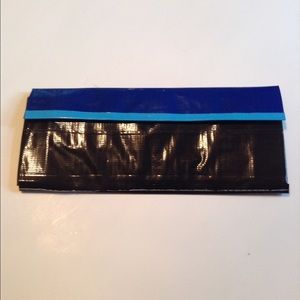Black duct tape women's wallet