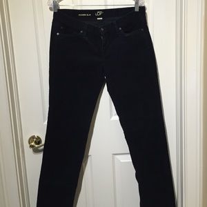 Ann Taylor Loft modern slim navy corduroy 10
