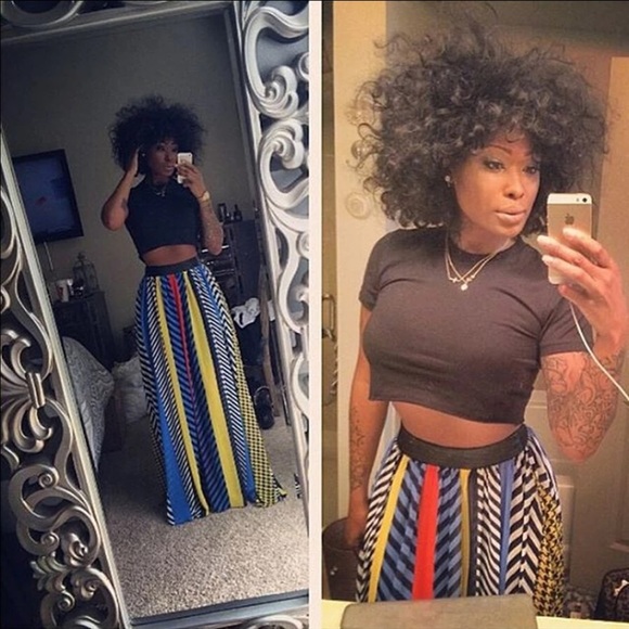 🆕Chiffon High Waist Maxi Skirt (last one!) - Picture 2 of 4