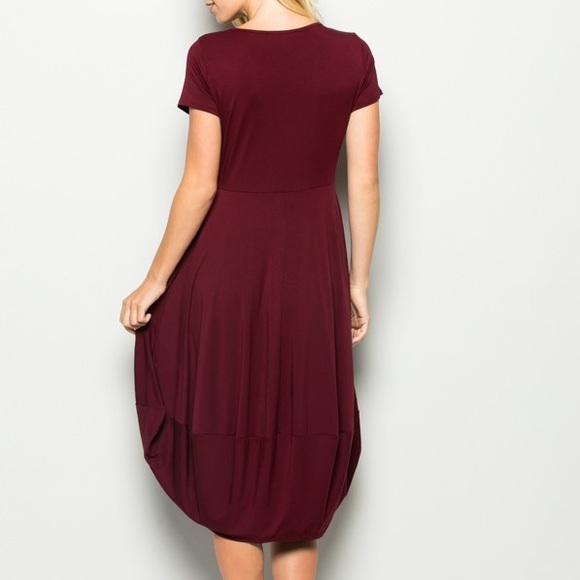 Jenna🔸 Round Neck Tulip Dress - Picture 3 of 4