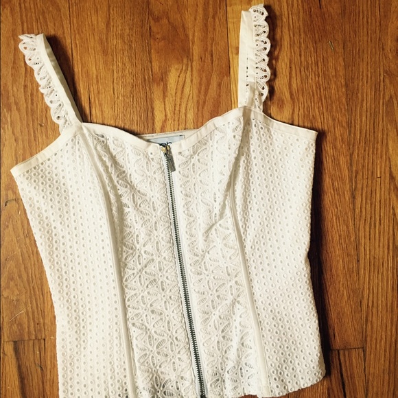 White Bebe Corset Top 💋