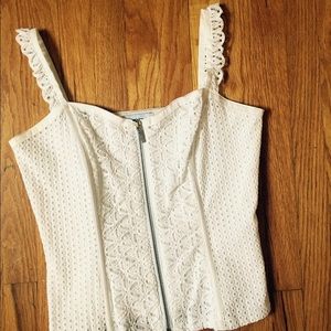 White Bebe Corset Top 💋