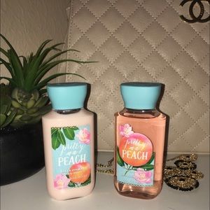Pretty as a peach lotion and shower gel
