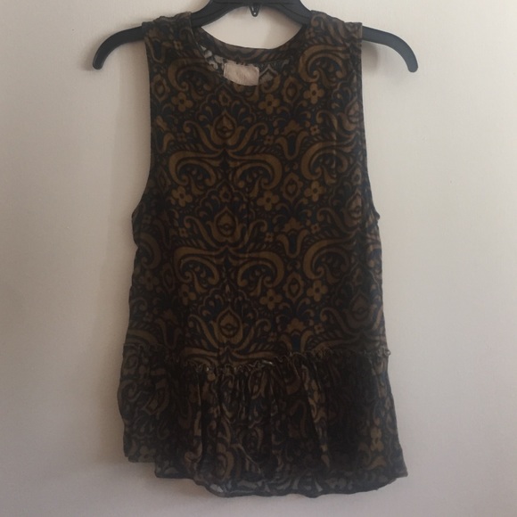 Chaser Printed Peplum Top