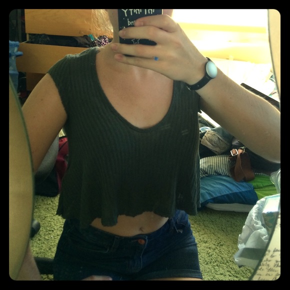 Soft Green Crop Top
