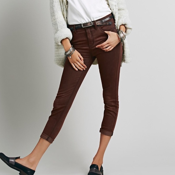 Free People Jeans High Rise Roller Skinny