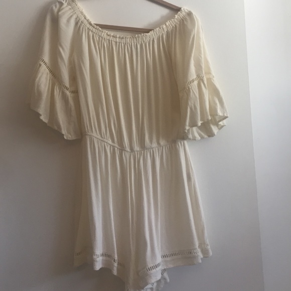 Crochet Off The Shoulder Romper