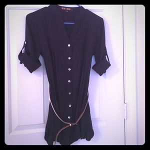 LAST CHANCE! medium sleeve v-neck shirt/mini dress