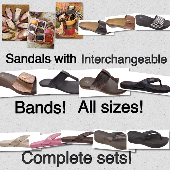 Orthotic sandal SETS! Multiple bands included!