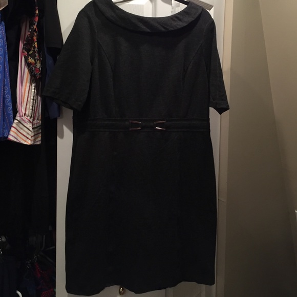 WHBM charcoal grey dress