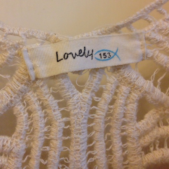 White Crochet Tank - Picture 2 of 3