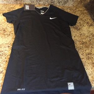 Nike Fitted Black Athletic Tshirt